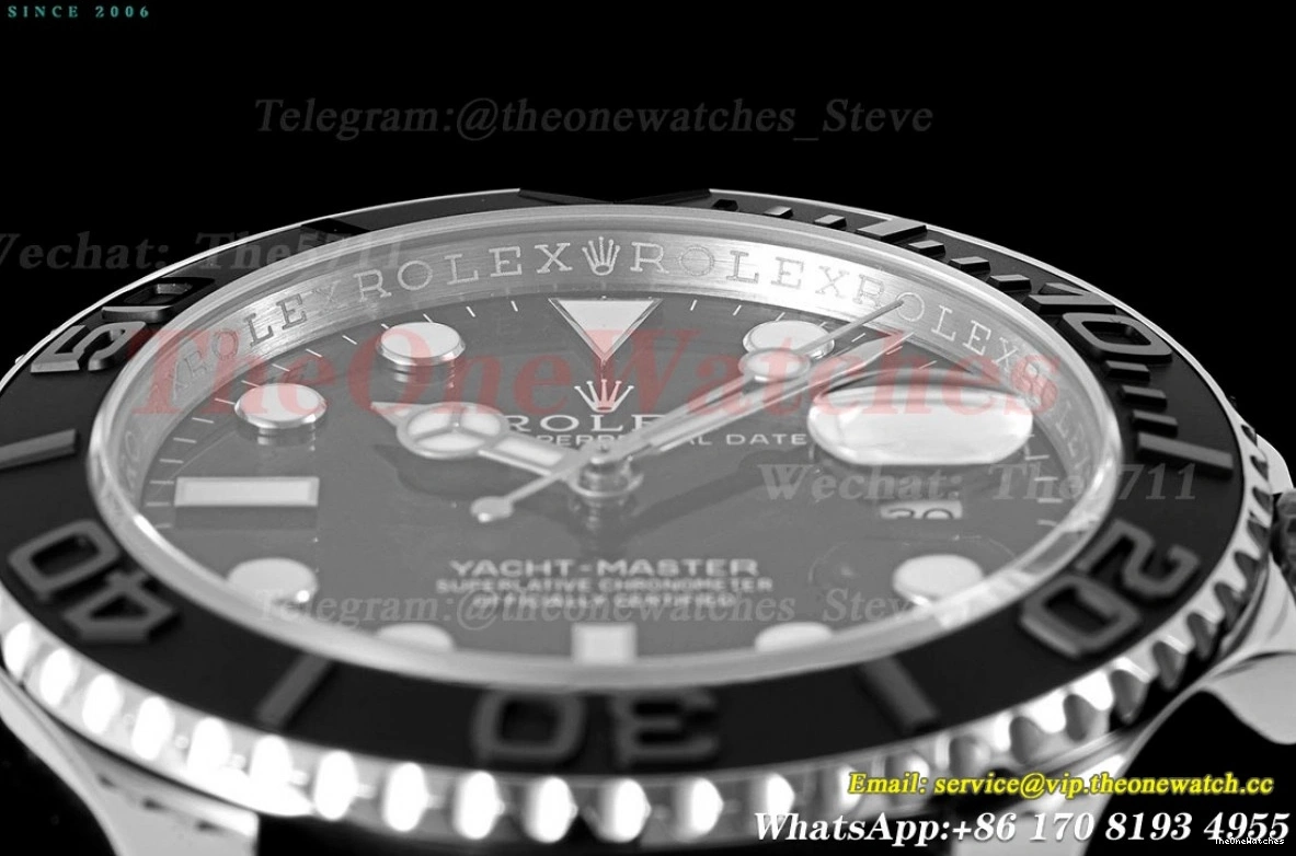 42mm JVSF VR3235 YachtMaster SS 904L Blk 226659 RU 0409